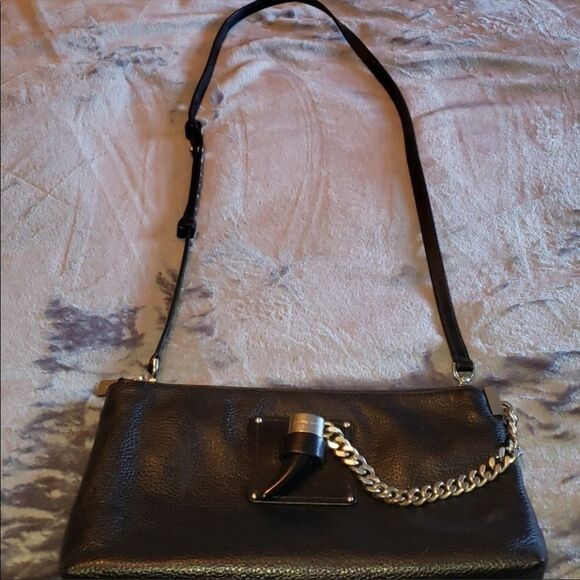 Michael Kors James Large Leather Clutch & Crossbody - Picture 3 of 13